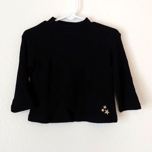 ZARA Baby Black Rib Knit Sweater. NWOT. 9-12 months.